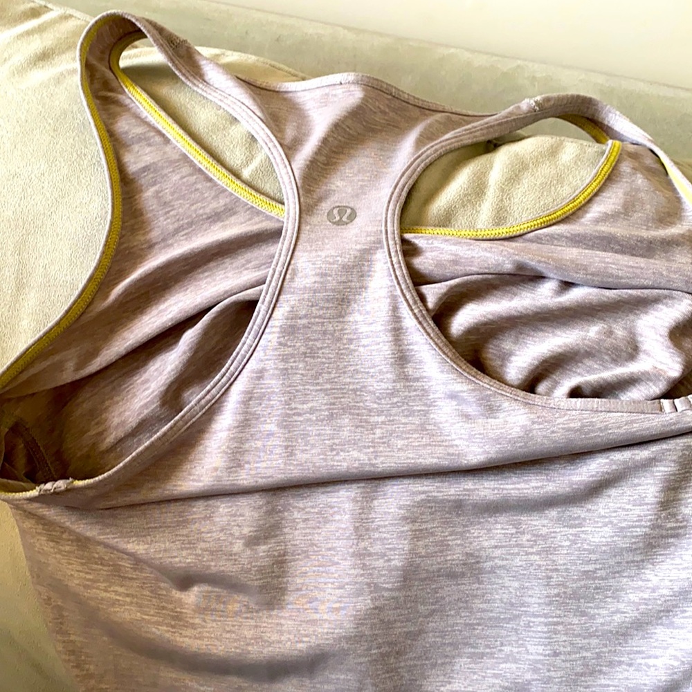 Lululemon Grey Long Stretch Tank Size 12